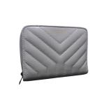 サンローラン 二つ折り財布 JOAN ジョアン レザー 650981 ラウンドファスナー ゴールド金具【本物保証】