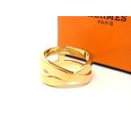 エルメス スカーフリング リュバン メタル - ゴールド ファッションリング スカーフ留め 小物 ブランド【本物保証】