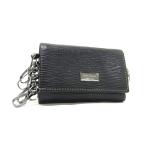 ショッピングファッションセール対象商品 フェラガモ キーケース REVIVAL リバイバル レザー 667075 6連 ガンメタ金具 ブラック【本物保証】