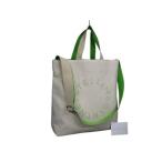 ショッピングファッションセール対象商品 ステラマッカートニー ハンドバッグ - キャンバス 7B0050WP0257 ロゴ 2WAY アイボリー グリーン【本物保証】