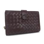 ボッテガヴェネタ 財布 イントレチャート 二つ折り財布 レザー 121060 ブラウン 折財布 カード入れ サイフ【本物保証】