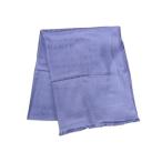 ブルガリ ストール ロゴマニア シルク60％ ウール40％ - パープル 大判 マフラー ブランド 高級【本物保証】