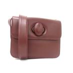 カルティエ ショルダーバッグ マストライン レザー - ターンロック ボルドー ハンドバッグ ショッピングバッグ【本物保証】