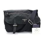 ショッピングプラダ プラダ ショルダーバッグ トライアングルロゴ テスートナイロン BT1738 三角ロゴマーク シルバー金具【本物保証】