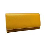 ショッピングファッションセール対象商品 マルベリー 財布 コンチネンタルウォレット レザー RL4440/205N651 二つ折り長財布 イエロー【本物保証】
