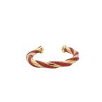 ショッピングファッションセール対象商品 エルメス バングル - リザード メタル - ツイスト ゴールド レッド ブレスレット 腕輪 アクセサリー 人気【本物保証】