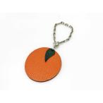 エルメス バッグチャーム フルーツチャーム レザー SV925 - オレンジ オレンジ シルバー バッグチャーム【本物保証】