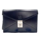  Loewe клатч дыра грамм ti Pro matiko361.75.001 машина f кожа оттенок черного очень красивый товар [ подлинный товар гарантия ]