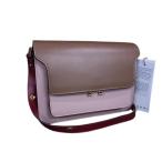 マルニ ショルダーバッグ トランク レザー SBMPN09NO3 ゴールド金具 ピンク ブラウン ボルドー【本物保証】