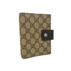  Gucci обложка для записной книжки GGs шкив m115240 PVC кожа бежевый оттенок коричневого прекрасный товар модные аксессуары [ подлинный товар гарантия ]