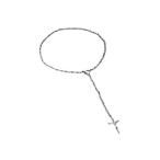 ドルチェガッバーナ ネックレス ロザリオ メタル 105V D&G シルバー ジュエリー 小物 ブランド【本物保証】