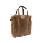 バレンシアガ ハンドバッグ バザールショッパー ムートン 443096 ブラウン ショルダーバッグ トートバッグ【本物保証】