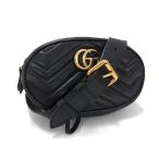  Gucci сумка-пояс GGma-monto кожа 476484 Gold металлические принадлежности чёрный корпус сумка поясная сумка [ подлинный товар гарантия ]