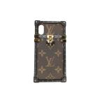  Louis Vuitton смартфон кейс I багажник M62618 монограмма Brown оттенок черного прекрасный товар модные аксессуары [ подлинный товар гарантия ]