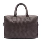 BOTTEGAVENETA ボッテガヴェネタ イントレチャート 163292 ビジネスバッグ レザー ダークブラウン ブリーフケース【本物保証】