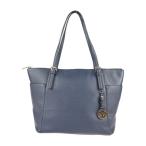超美品 マイケルコース JET SET ITEM トートバッグ 35H7GTTT9L レザー 紺系 ショルダーバッグ【本物保証】