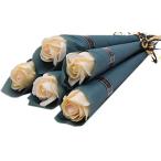  мыло цветок роза искусственный цветок подарок подарок один колесо свадьба . работа маленький подарок New модель SW1859 одиночный цвет ( слоновая кость )6шт.