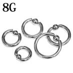  пирсинги 8G колпак tib бисер кольцо нержавеющая сталь серебряный колесо .. кольцо CBR 316L Lobb catch металл аллергия соответствует 