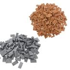 100 штук миниатюра кирпич 1/35 миниатюра детали модель . грамм DIY.. здание садоводство аксессуары ( смешивание цвет )