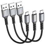  короткий .Micro USB кабель 15 cm 3шт.@,0.15 m Android зарядка кабель. Samsung Galaxy S 7 S 6 S 7 Edge S 5,Note 5,PS 4, зарядка .. нейлон плетеный внезапный скорость зарядка нить ..