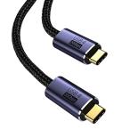 USB4 кабель 0.5M USB Type-C кабель Thunderbolt 3 соответствует 20Gbps высокая скорость пересылка PD соответствует 100W внезапный скорость зарядка 8K / 60Hz видео выход нейлон плетеный MacBook,iPad,Surface,Xper