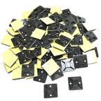 RedBeryl можно выбрать кабельная стяжка для Thai крепление основа клейкая лента есть in shu блокировка электропроводка фиксация кабель Thai (30mmx30mm чёрный 30 шт )