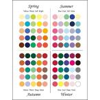 10枚組 パーソナルカラーカード はがきサイズ 春・夏・秋・冬 オリジナルデザイン