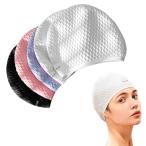 シリコンキャップ 水泳帽 スイムキャップ レディース 水泳帽子 シリコン 水泳キャップ 防水仕様