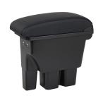 スズキ ジムニー アームレスト JB64W JB74W 専用 車用肘置き コンソールボックス ブラックレザー調 収納ボックス 小物入れ 純正ホルダー対応 USB充電 多機能 取