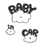 No BoRDER(no- окантовка ) BABY IN CAR стикер оригинал Drive автограф CLOUD FAMILY наклейка модель STC-002AG/S