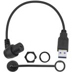 Duttek L знак type USB Type C USB3.0 panel flash водонепроницаемый кабель USB 3.0 мужской из USB Type C женский машина приборная панель крепление водонепроницаемый кабель машина лодка для мотоцикла (1