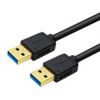 DTECH USB 3.0 кабель 2m модель A- модель A мужской - мужской позолоченный коннектор установка черный 