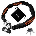 POSTEKbai часы chain lock ключ цепь накладка блокировка длина 1200mm квадратное цепь масса чувство крепкий очень толстый chain lock φ( диаметр )10mm противоугонное (1.2m,