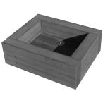  I сад (igarden) I дерево вентиль хлеб черный ширина 600mmX внутри 480mmX высота 200mm i10406-bk