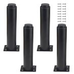 4 шт упаковка металлический настройка возможный мебель ножек шкаф ножек ножек высокая прочность bed центральный рама slato поддержка ножек стол bed диван для (7.1''-12'', черный )