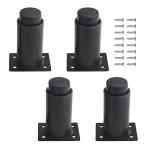 4 шт упаковка металлический настройка возможный мебель ножек шкаф ножек ножек высокая прочность bed центральный рама slato поддержка ножек стол bed диван для (3''-4.7'', черный )