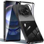 AQUOS R8 pro кейс прозрачный прозрачный Aquos R8 pro SH-51D покрытие смартфон кейс ударопрочный TPU тонкий легкий мягкий чехол популярный защитный корпус ( черный )