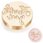  изоляция штамп head 4mm толщина . Mini cургуч знак 3d цельный благодарность спасибо . глава круг замена латунь медь голова письмо печать конверт специальный head . старый способ европейский брак 