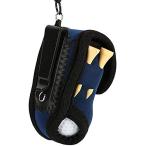 ゴルフボールケース ゴルフポーチ ゴルフボール収納 ミニ ホルダー ボールバッグ ボールケース 「ボール２個ティー４本付き 収納可」バッグにも取付できるフック