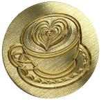  изоляция штамп head дизайн изобилие cургуч 25mm head только (21. Heart. Latte )