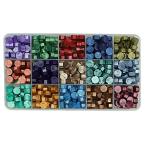  cургуч воск бисер изоляция штамп ..15 цвет примерно 375 шарик свадьба подарочная коробка приглашение DIY для (15 цвет Mix A)