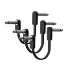 GIMI 10cm цвет соединительный кабель Space сокращение ленточный кабель гитара эффектор для L-L type 3шт.@ упаковка ( черный -3шт.@, 10cm)