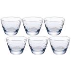 アデリア(ADERIA) キュラソー 吟醸 おちょこ 90ml 6個セット 日本製 盃 ぐい呑み 日本酒 グラス ガラス 冷酒 お猪口 酒器 ぐいのみ ぐい飲み おしゃれ ギフト プ