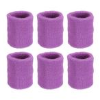 PATIKIL спортивный напульсник 8x10cm 6 штук входит теннис баскетбол бег и т.п. оптимальный .. пот . есть хлопок Terry Cross производства список тренировочный частота 