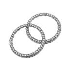 ボールベアリングケージ クランク ベアリング ホイール ベアリングリテーナー 自転車用 3.97mm x 22 ステンレス 鋼製 2個入り