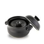 ショッピング土鍋 たいせい窯 萬古焼 土鍋 ごはん鍋 2合炊き 黒 / 日本製 直火用 電子レンジ対応 食洗機対応 オーブン対応 / 炊飯土鍋 炊飯器 調理器具 昔道具 おひつ / 母の日 父