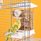 鳥 餌入れ 外付け 飛び散らない バードフィーダー 自動 給餌 給餌器 文鳥 セキセイ インコ オカメインコ 餌やり 食器 浅型 透明 シード入れ ペレット 旅行 お留