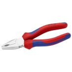 KNIPEX クニペックス コンビネーションプライヤー ペンチ 全長160mm コンフォートハンドル クロムメッキ 0305-160