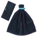 ショッピング端っこ SOU by RAKUSE (ソウバイラクセ) サウナハット (洗える / 2段階のサイズ調整 / ポケット付き) 多機能 サウナグッズ (タオル / 綿100% / ダークネイビー) メンズ