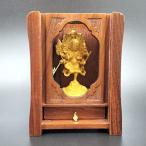 木彫り仏像 烏枢沙摩明王 * 小さな仏壇 密教 トイレの神様 お手洗い 洗面所の守り本尊 木彫り 置物